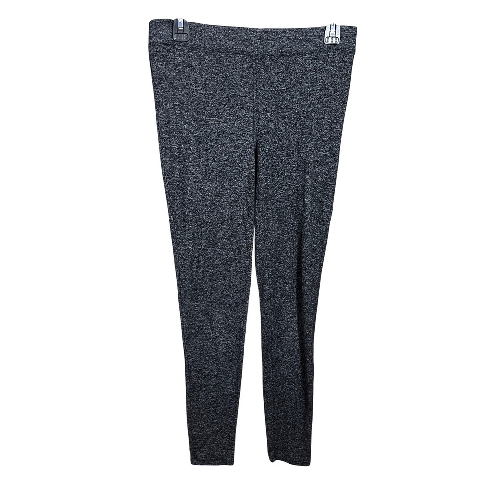 Express Leggings Women Medium Charcoal Grey Heathered Knit Stretch Slim Fit